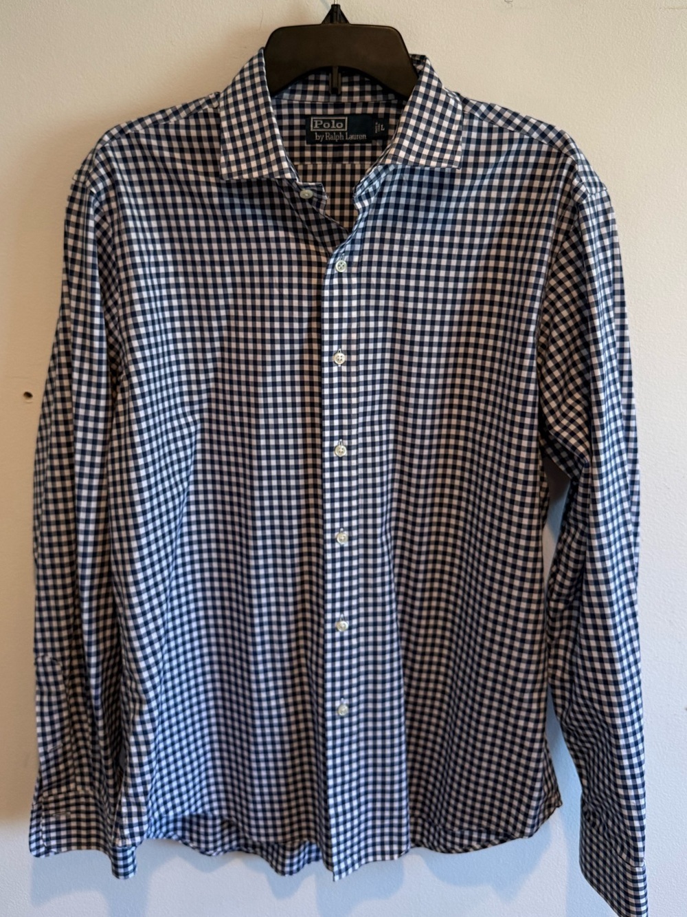 Polo by Ralph Lauren Men’s Blue Gingham Button-Down Shirt 100% Cotton